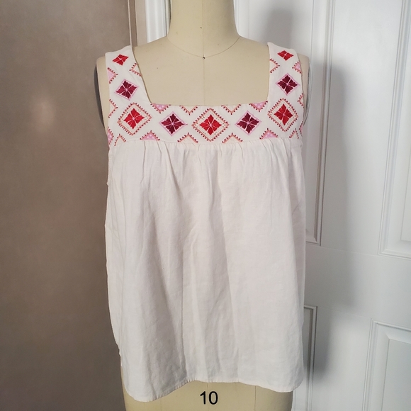 MADEWELL Embroidered Neckline Tank - Picture 3 of 13